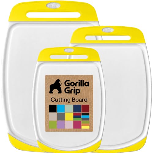 BPA Free Reversible Kitchen Cutting Board (3 Count)