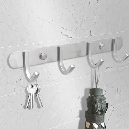 Coat Hook Rack Brushed Nickel