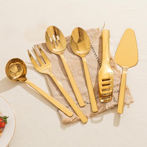 18 10 Large Hostess Gold Serving Utensils (10 Count)