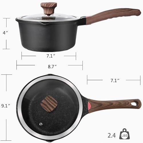 3QT Nonstick Saucepan