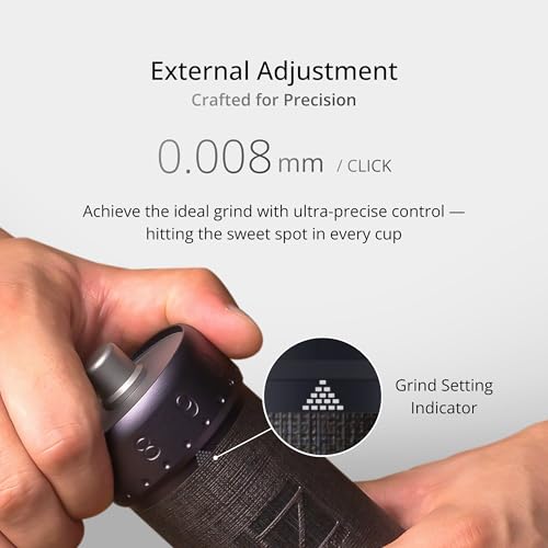 J Ultra Manual Coffee Grinder Iron Gray