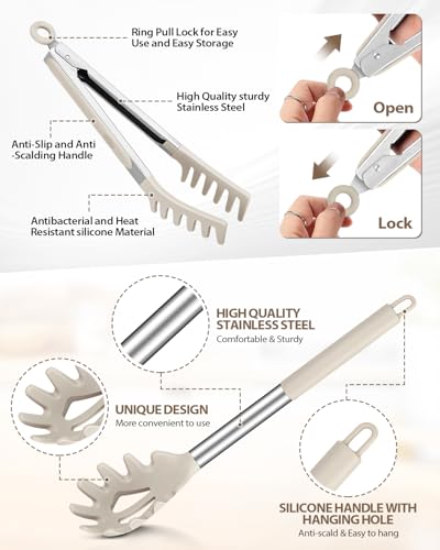 Silicone Spaghetti Spoon and Pasta Tong