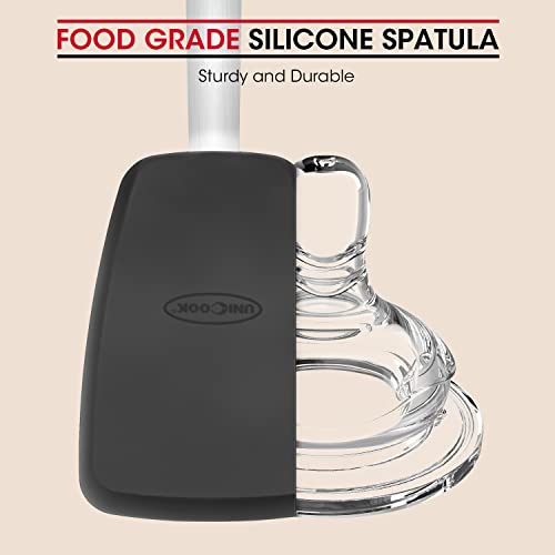 2 Pieces Flexible Silicone Spatula Set for Kitchen Use (2 Count)