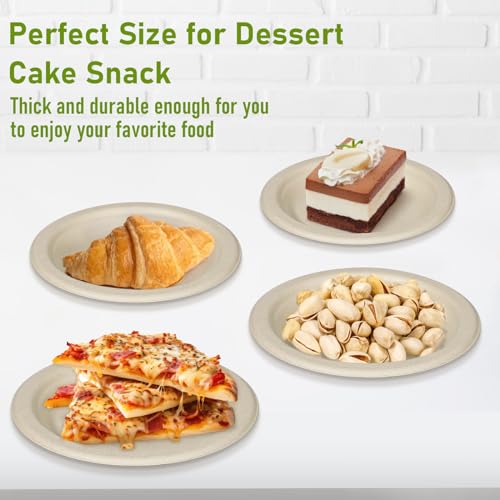 6 inch Paper Plates Bulk 500 Pack (500 Count)
