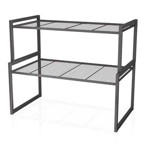 Stackable Kitchen Cabinet Organizer Shelves Pantry Rack Set of 2 (2 Count)
