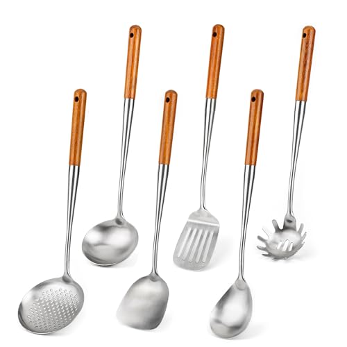 304 Stainless Steel Kitchen Utensil Sets (6 Count)