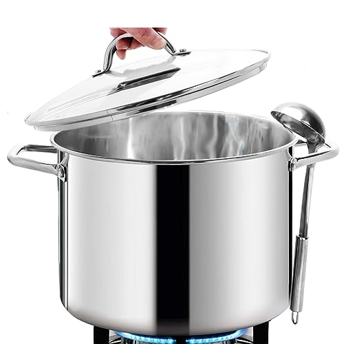 12 Quart LARGE Stock Pot with Glass Lid