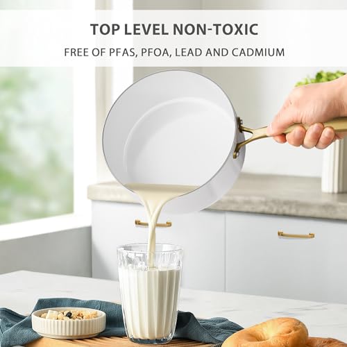 Ceramic Cookware Set 16 Pcs Pots and Pans Set Non Stick