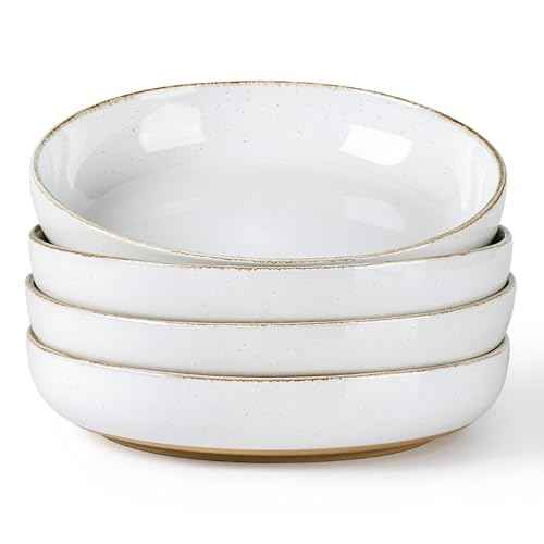 8.75'' Large Ceramic Pasta Bowls (4 Count)