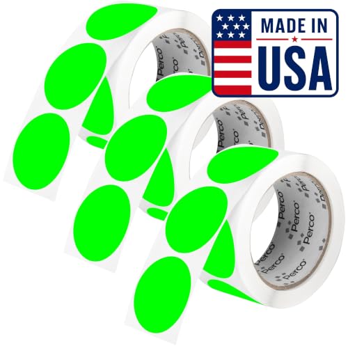 Neon Green Perforated Round Circle Dot Sticker 2 (3 Count)
