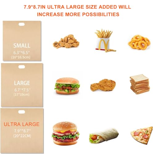 12 Pack Toaster Bags Nonstick Reusable Easy to Clean for Grilled Cheese Sandwiches Toast Bread Snacks (12 Count)