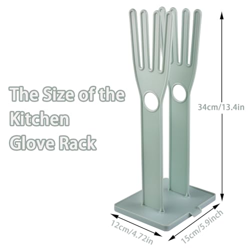 Kitchen Gloves Holder Plastic Mitten Drying Stand Reusable Dishwashing Glove Rack Sink Side Organizer Holder