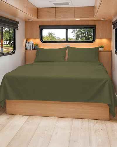 Short Queen Size 4 Piece Bed Sheet Set
