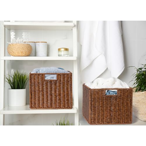 Wicker Storage Basket (3 Count)