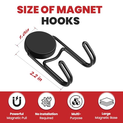 Magnetic Hooks for Cruise Cabins 50Lbs+ Heavy Duty Magnet Hook