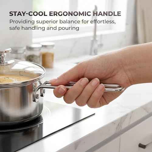 1.5 QT Sauce Pan with Lid & Pour Spouts