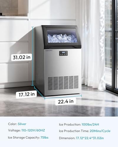 Commercial Gourmet Ice Maker Machine (24 Count)