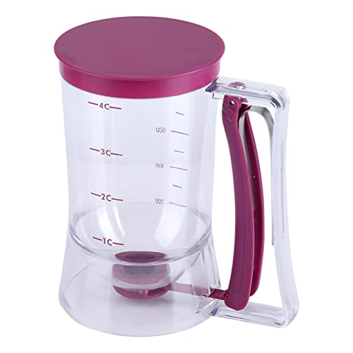 Pancake Batter Dispenser Measuring Cup 900mL Manual for Cupcakes Pancakes Waffles Easy Pour Baking Tool Kitchen Accessory