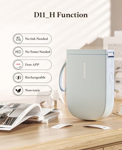 D11 Upgraded Version 300 DPI Label Maker with Tape
