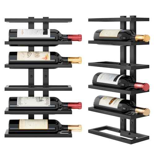 6 Tier Wall Mount Wine Rack (6 Count)