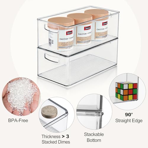 8 Pack Freezer Organizer Bins (10 Count)