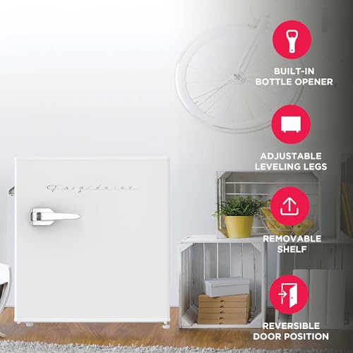 Retro Compact Fridge with Chiller