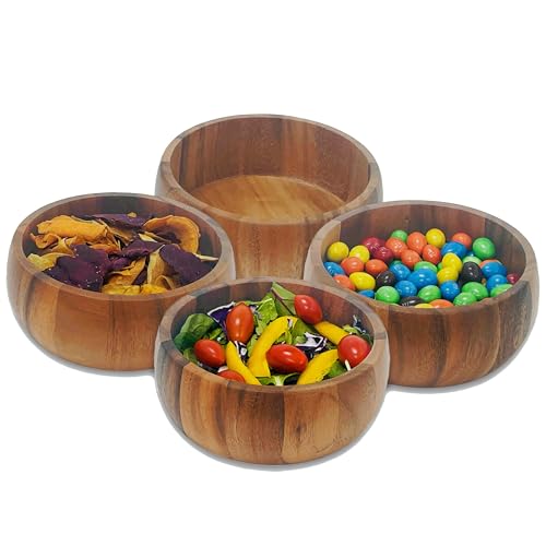 Woodard & Charles Acacia Wood Large Ind. Salad Bowls (48 Count)