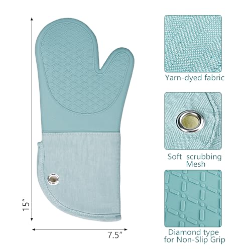 Professional Microwave Silicone Oven Mitts one Pair