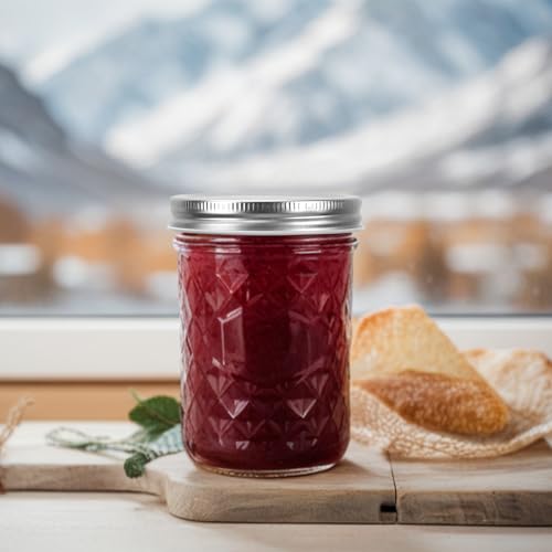 12 Pack16oz Wide Mouth Glass Mason Jars