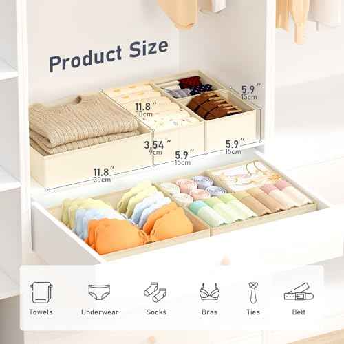 Drawer Organizer Clothes 28 Pack (28 Count)