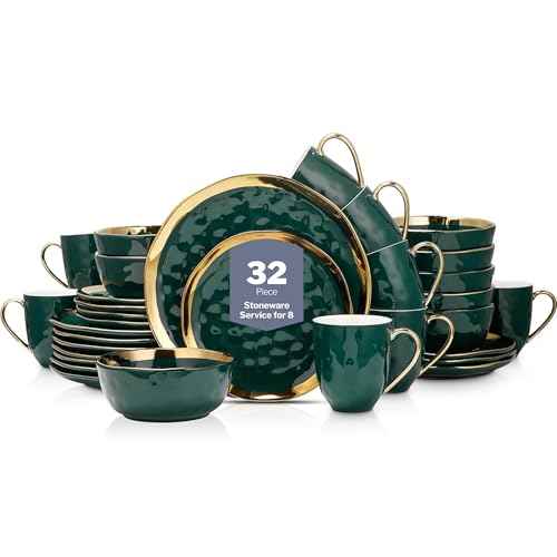 Florian Modern Porcelain Dish Set (8 Count)