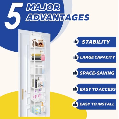 6 Tier Over The Door Hanging Organizer (6 Count)