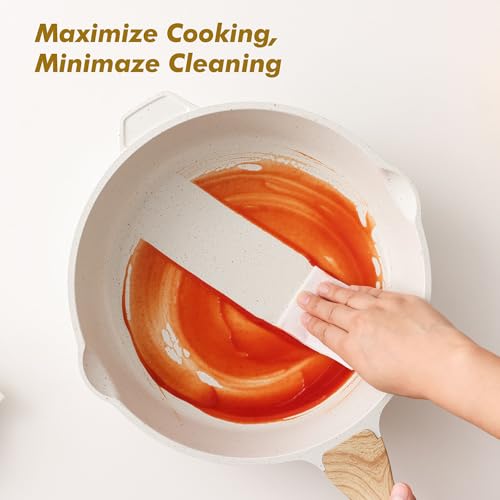 Nonstick Frying Pan Skillet with Lid 3.5