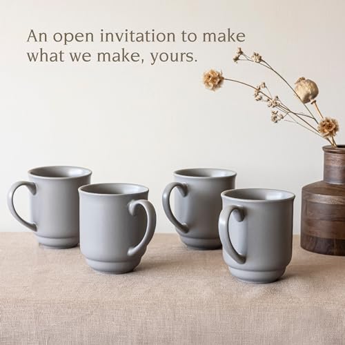 over&back Rim Stoneware Coffee Mugs