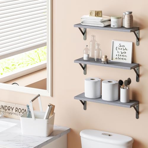 16.5in Floating Shelves for Wall Home Decor (6 Count)
