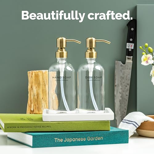 Glass Soap Dispenser Set (2 Count)