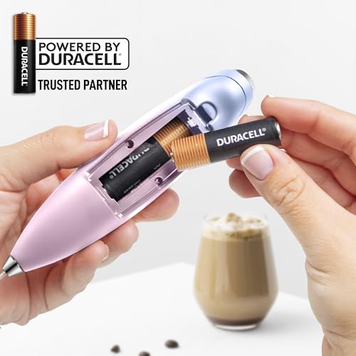 Powerful Milk Frother Wand With Duracell Batteries