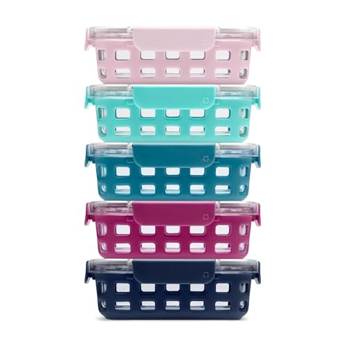 Duraglass 3.4 Cup Glass Meal Prep Containers (5 Count)