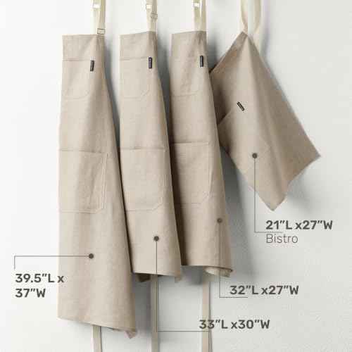 100% Pure Linen Apron