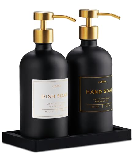 Glass Soap Dispenser Set of 2 (2 Count)
