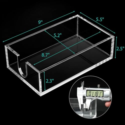 2 Pack 0.12 Thickness Clear Napkin Holder