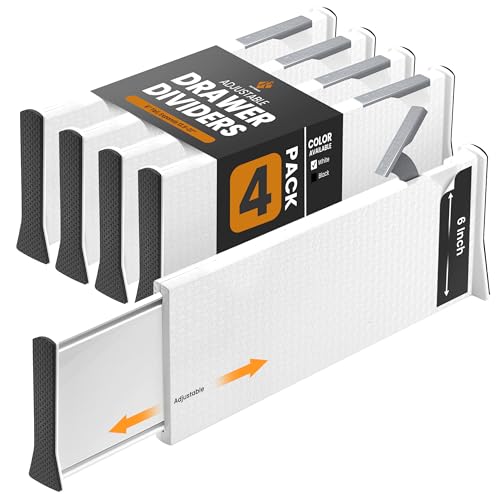 Adjustable Deep Drawer Divider (4 Count)