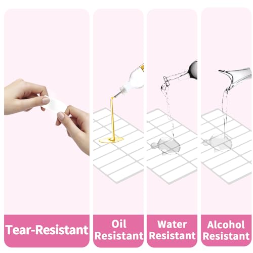 White Removable Labels