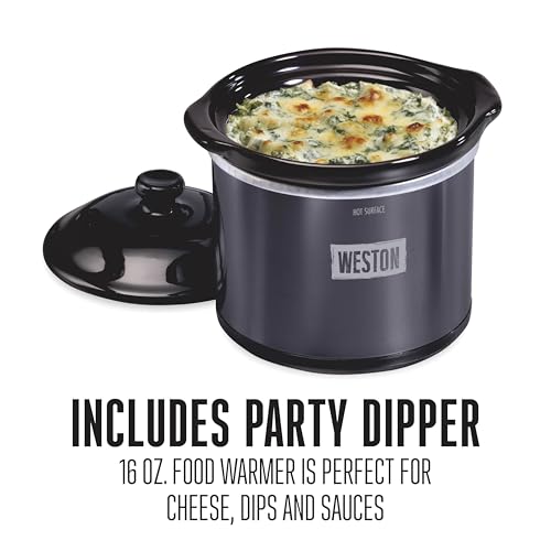 2-in-1 Programmable Slow Cooker & Electric Indoor Smoker, 6 Quart, 3-Tier Smoking Rack for Meat, Cheese and More, Dishwasher Safe Crock, Temperature Probe, Includes 16 oz. Party Dipper, Black