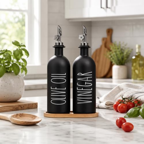 16oz Olive Oil Dispenser Bottles for Kitchen (2 Count)