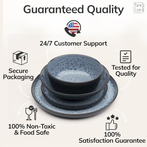 16 Piece Stoneware Dinnerware Set for 4 (16 Count)