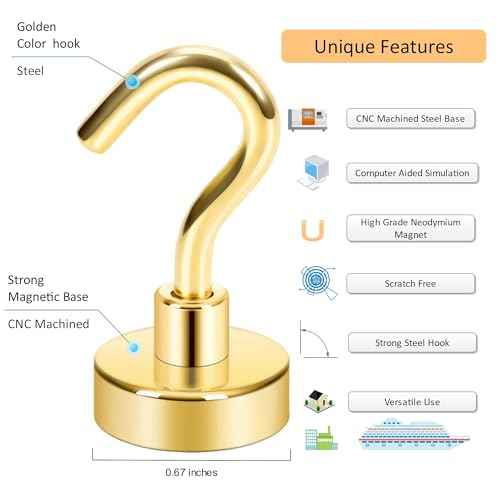 Magnetic Hooks (12 Count)