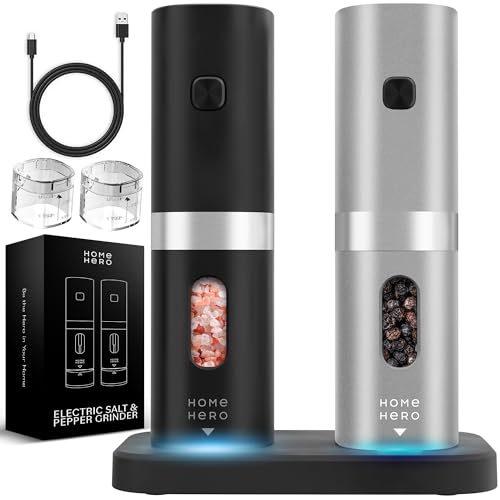 Electric Salt and Pepper Grinder Set