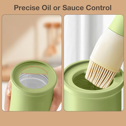 Oil Dispenser with Brush for Kitchen