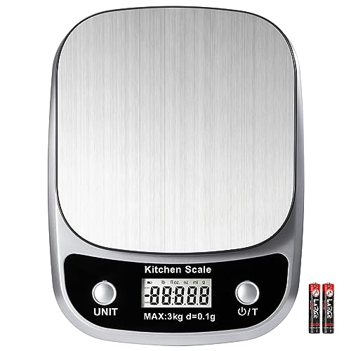 Food Kitchen Scale Digital Weight Grams and Oz 3kg